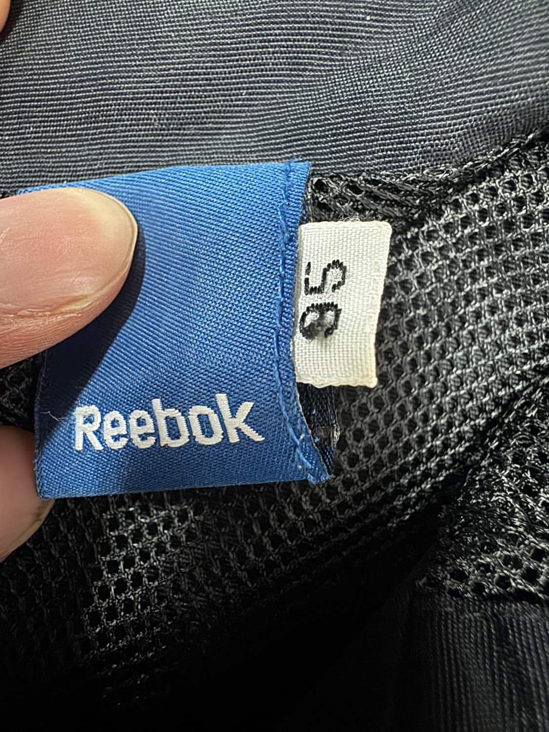 리복 Reebok 올드스쿨 블랙 나일론 후드 바람막이 상품이미지3