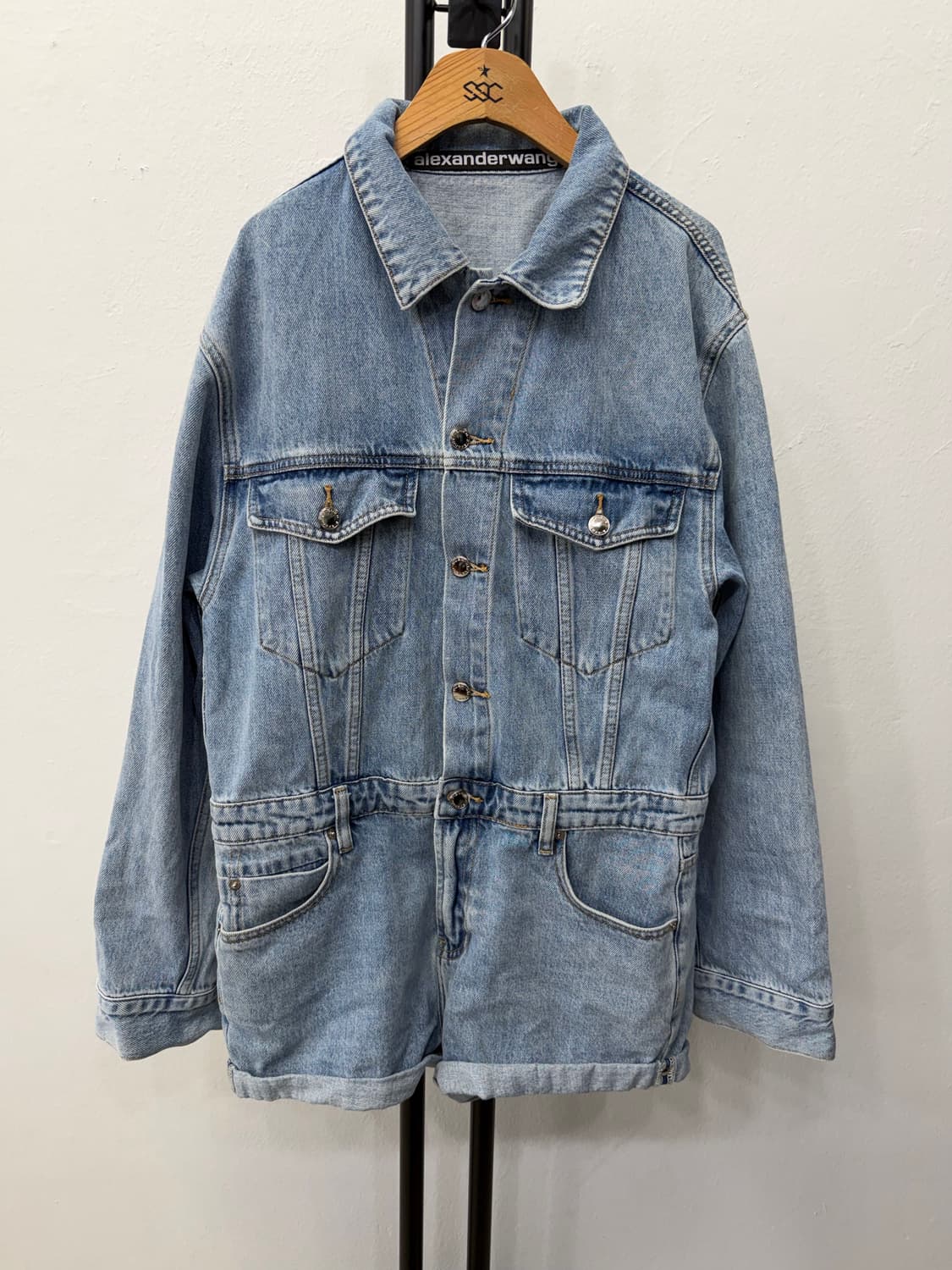 정품) 알렉산더왕 데님 점프슈트 L 상품이미지1