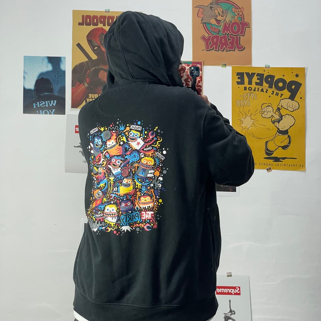 [XL]Levi’s 리바이스 일러스트 프린팅 후드집업 상품이미지3