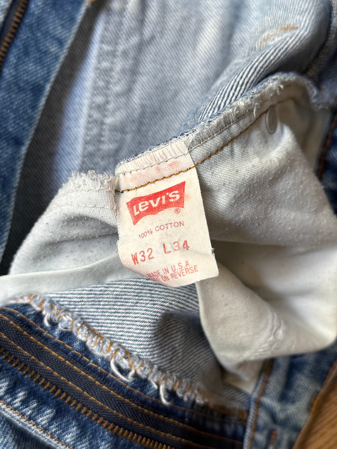 [32]90's 리바이스 USA 오렌지탭 505 데님 팬츠 상품이미지5
