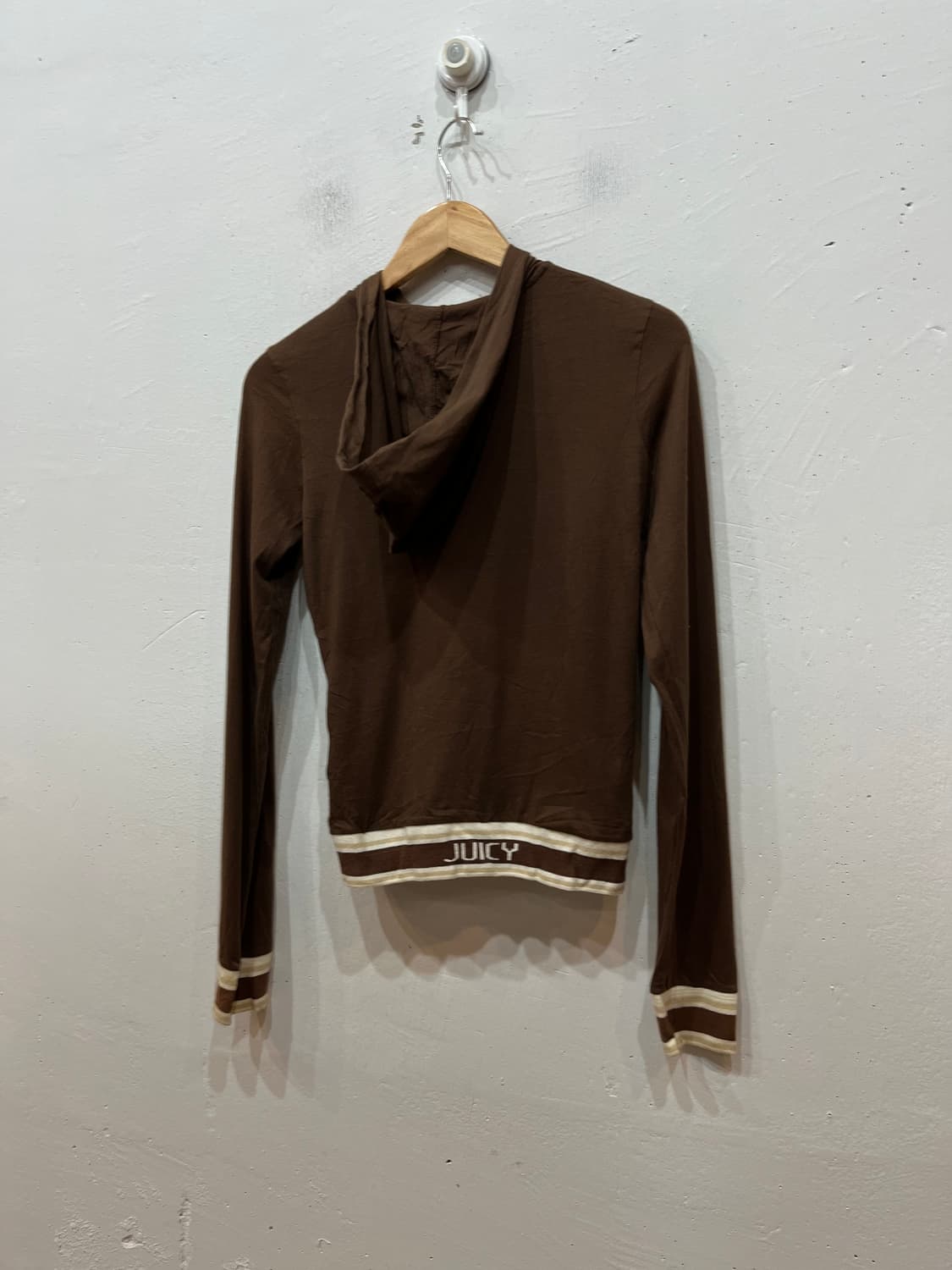 쥬시꾸뛰르 브라운 후드집업 Made in USA 상품이미지3
