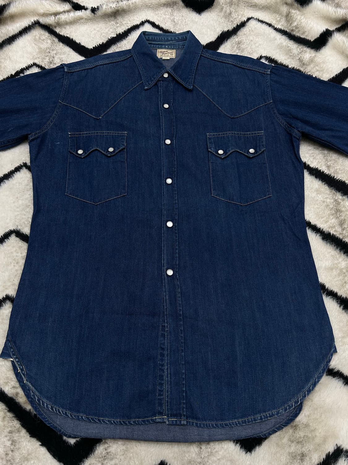 [L]조맥코이 랜치맨 웨스턴 데님셔츠/스냅버튼/진청 상품이미지2