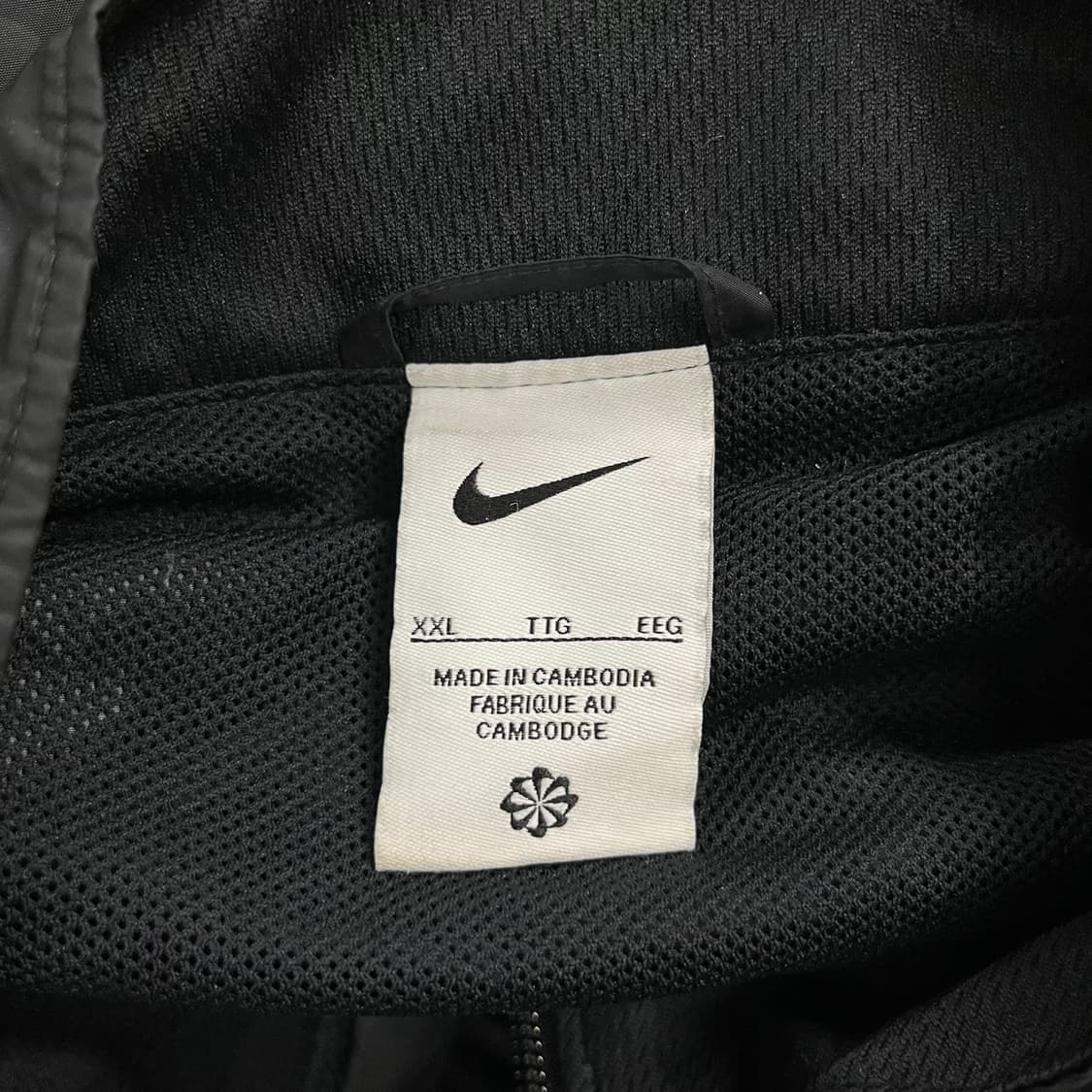 [정품/xxl,115] 나이키 블랙 바람막이 자켓 b19 상품이미지6