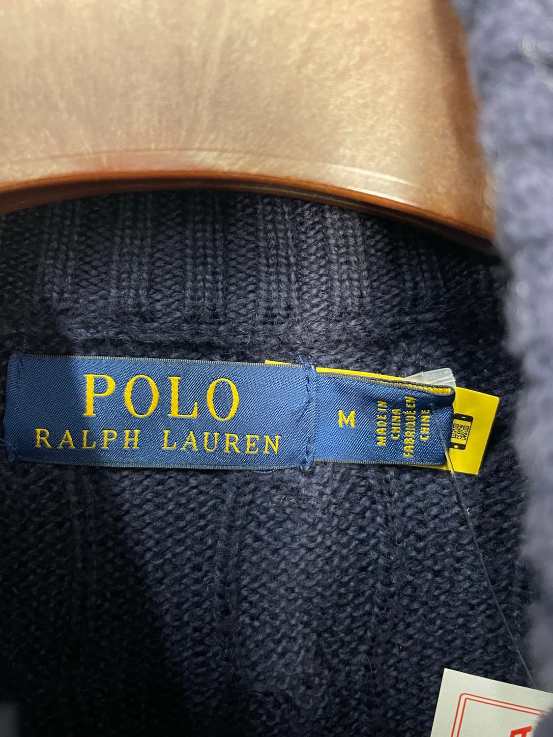 폴로 랄프로렌 네이비 반집업 니트 H2034 상품이미지5