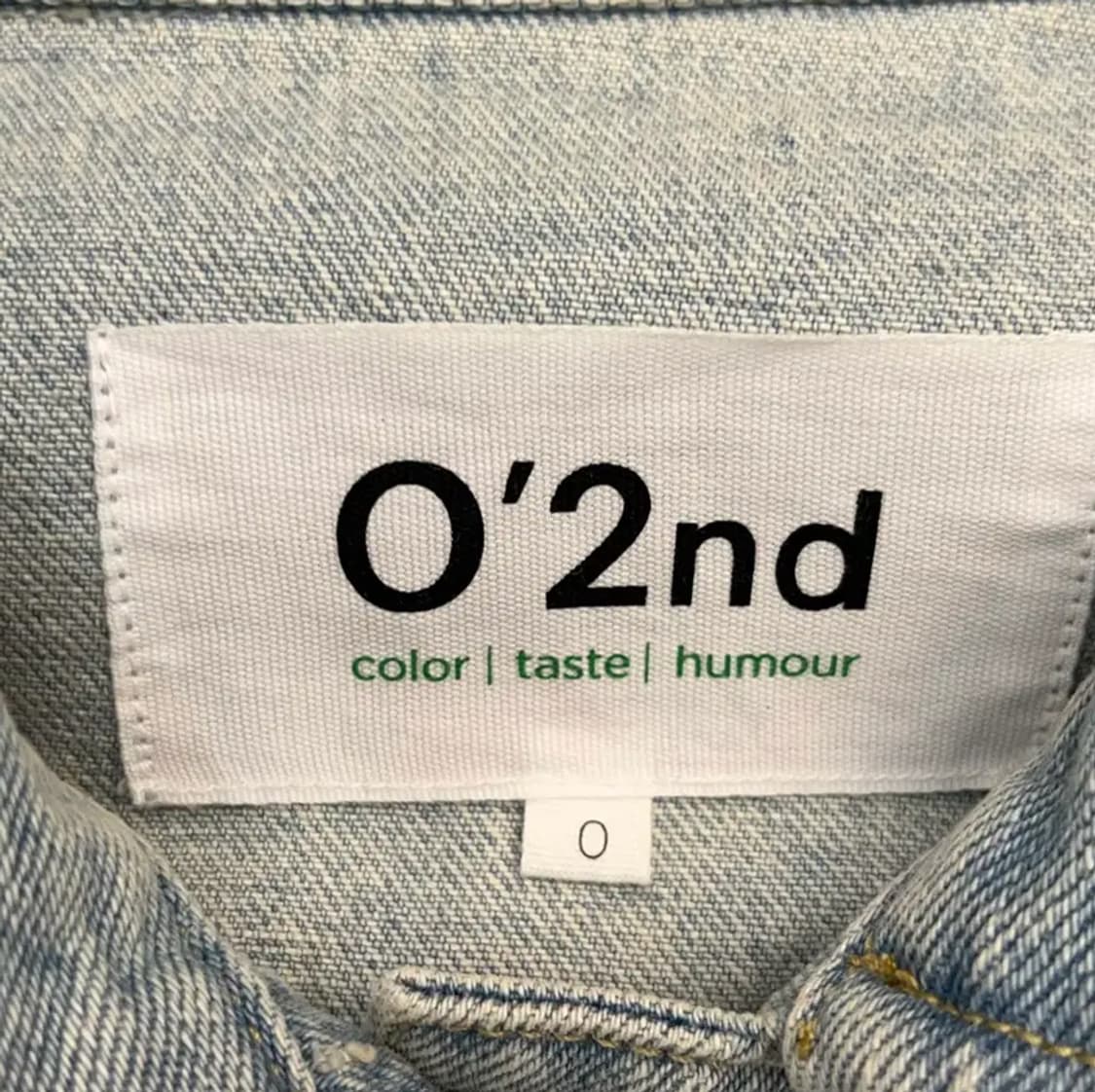 오즈세컨 여성 패치 데님 크롭 자켓 (0) 상품이미지3