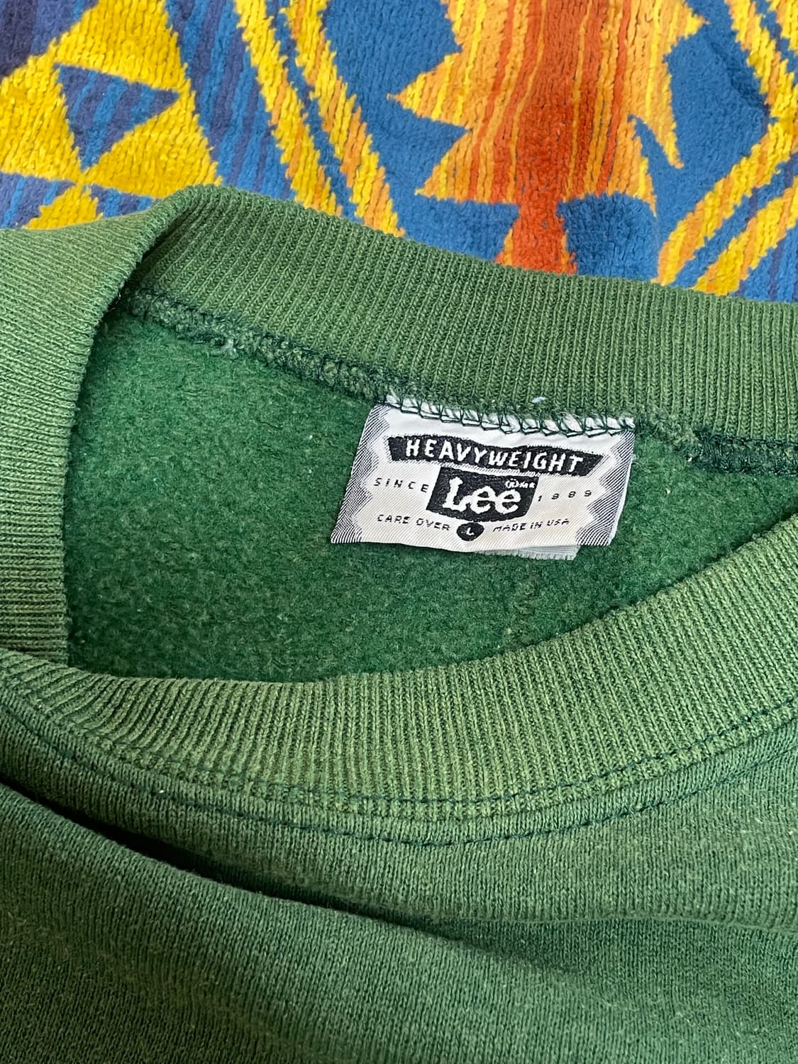 90s sunfaded Lee crewneck L 상품이미지3