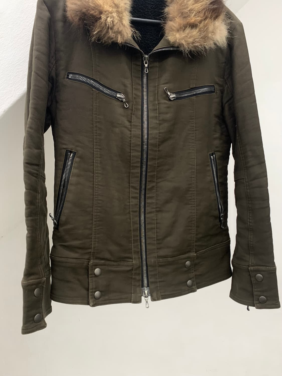 Shellac fur trimmed rider jacket   상품이미지3