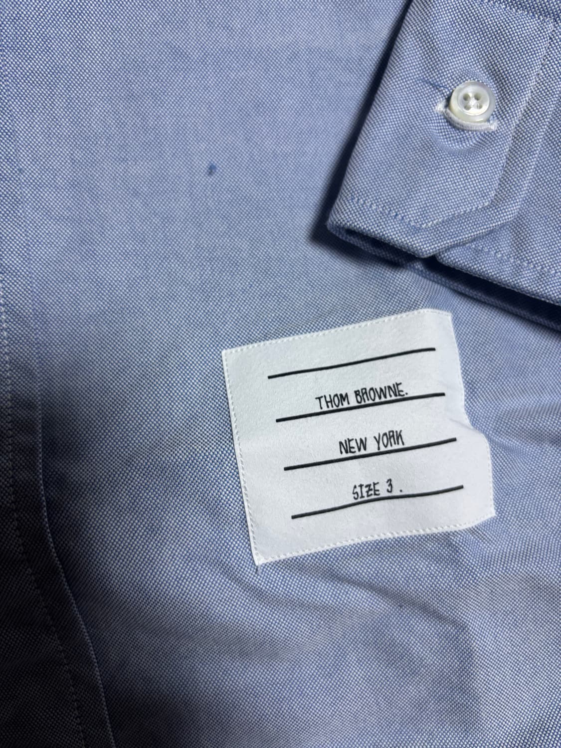 [3] 톰브라운 옥스포드 셔츠 라이트 블루 상품이미지2