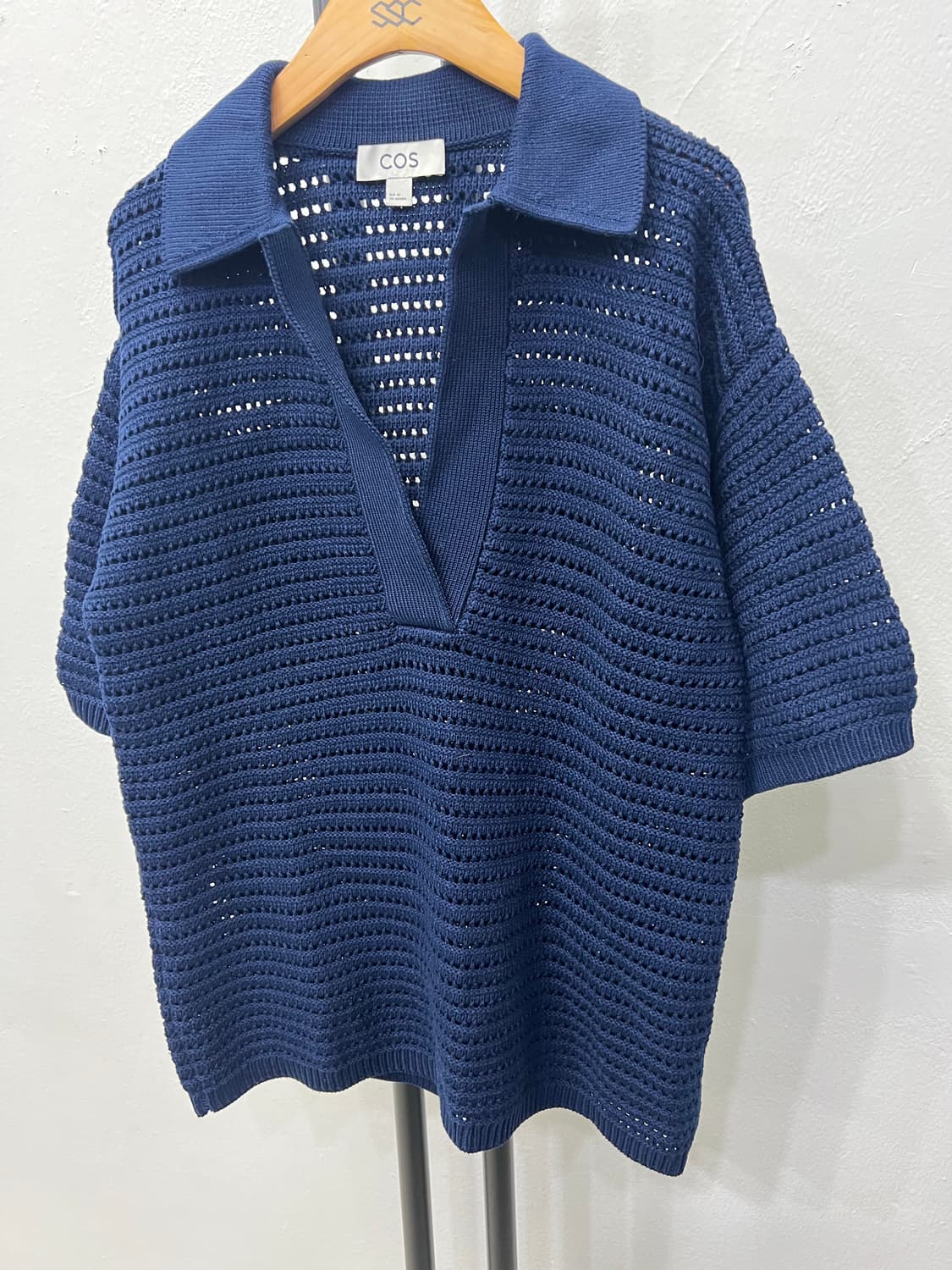 정품) COS 코스 여성 그물 니트반팔 XS 상품이미지3