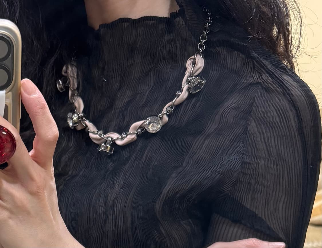 새상품 브랜드 크리스탈 네크리스 목걸이 / 마인 또는 제이크루 jcrew 상품이미지2