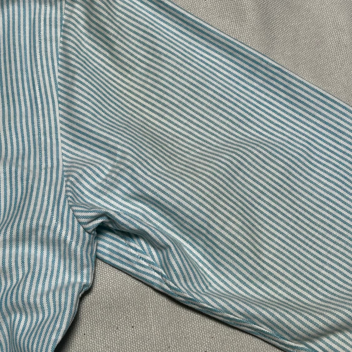 S 폴로랄프로렌 슬림핏 스카이블루 스트라이프 셔츠 상품이미지6