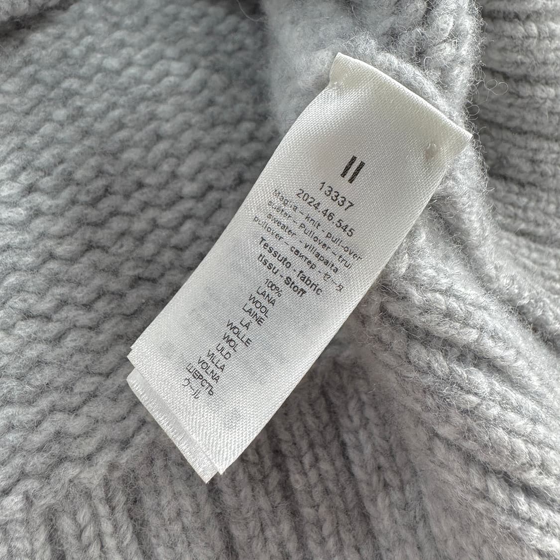 포르테포르테 24 울 니트 후디 상품이미지5