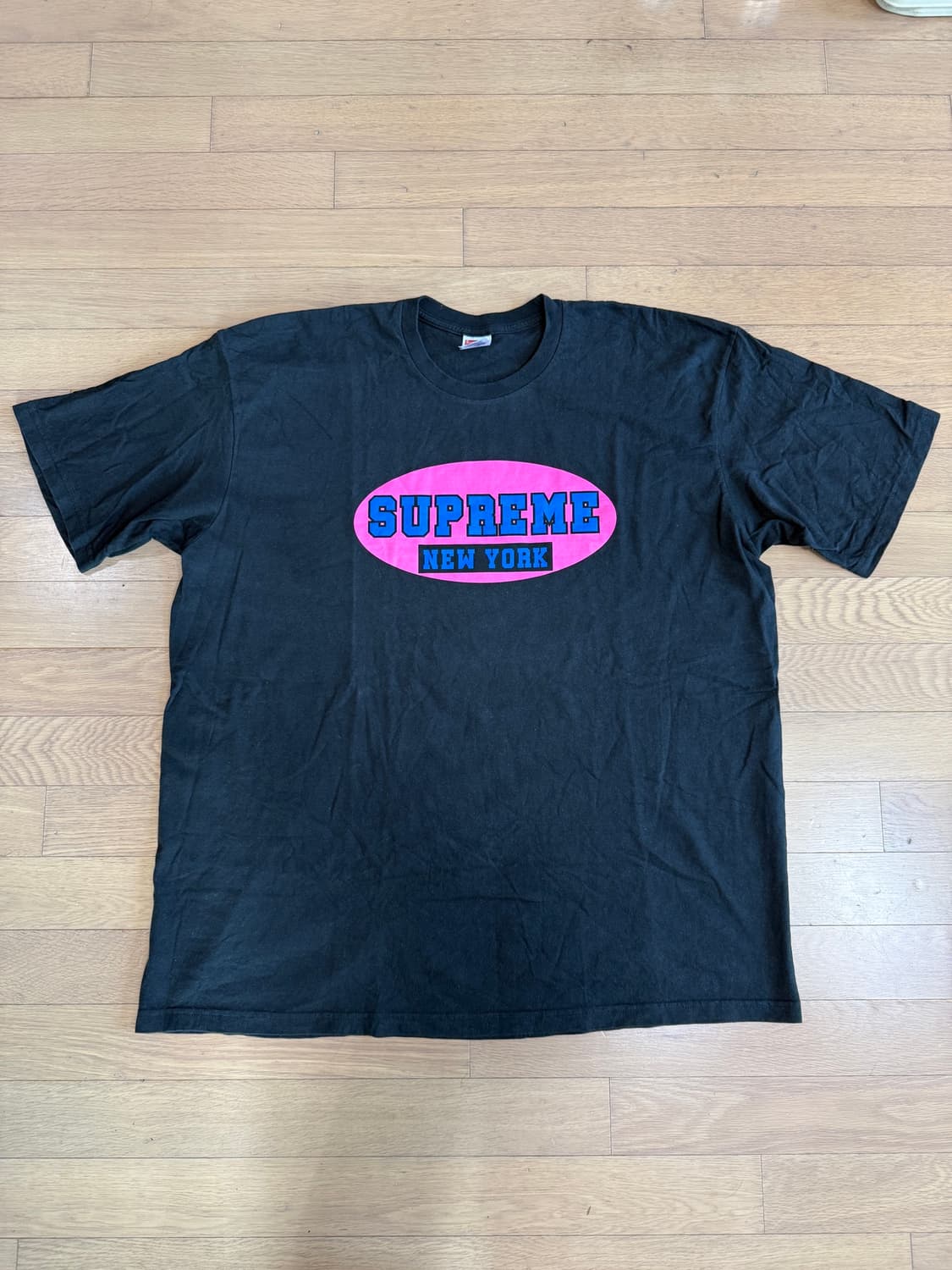 [XXL] supreme 슈프림 뉴욕 반팔 티셔츠 블랙 상품이미지1