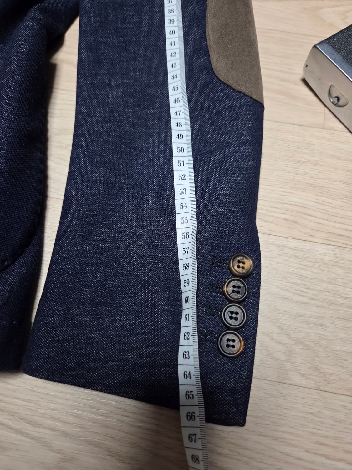 (3회 착용)(ITALY)ELEVENTY 데님 블레이저 인디고 패치 자켓 상품이미지10