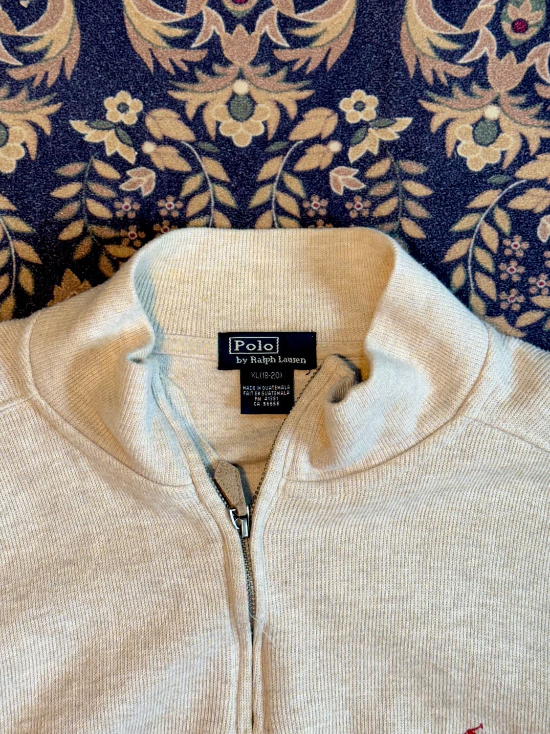 폴로 쿼터집업 크롭 커스텀 상품이미지3