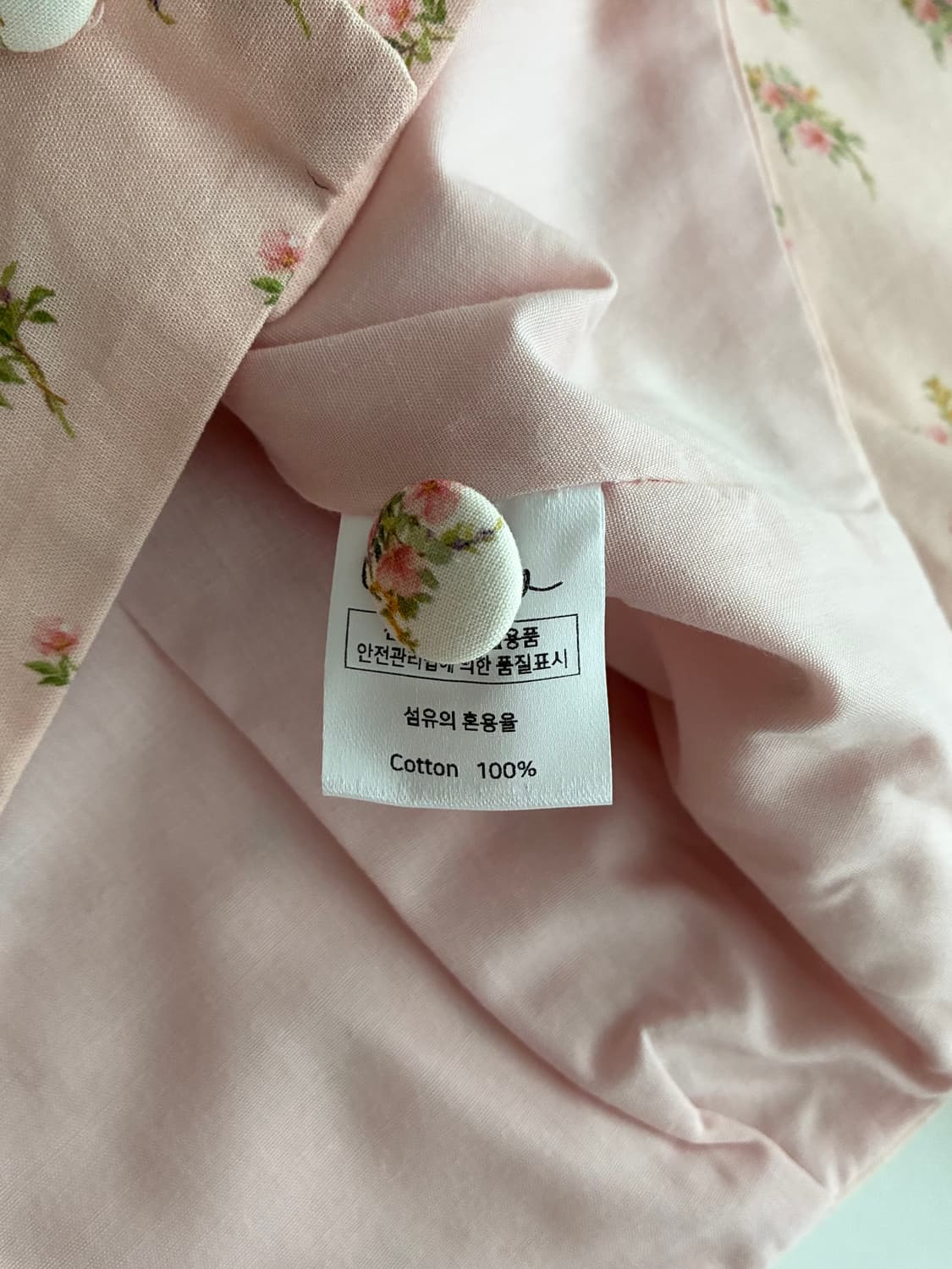 F) 새상품 로브네브 플라워 패턴 블라우스 핑크 상품이미지5