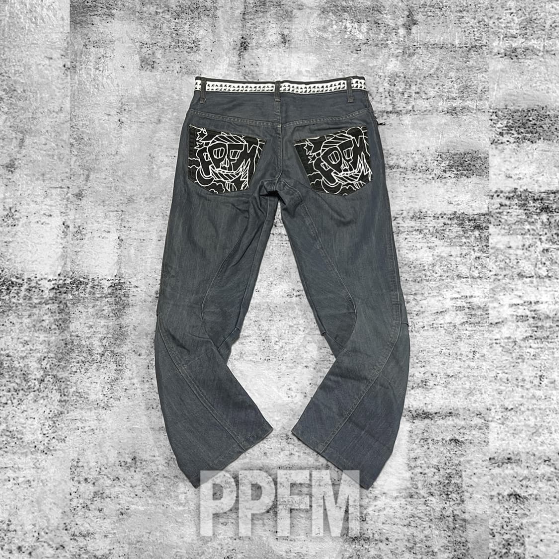 (ppfm) punk curved ash denim  상품이미지1