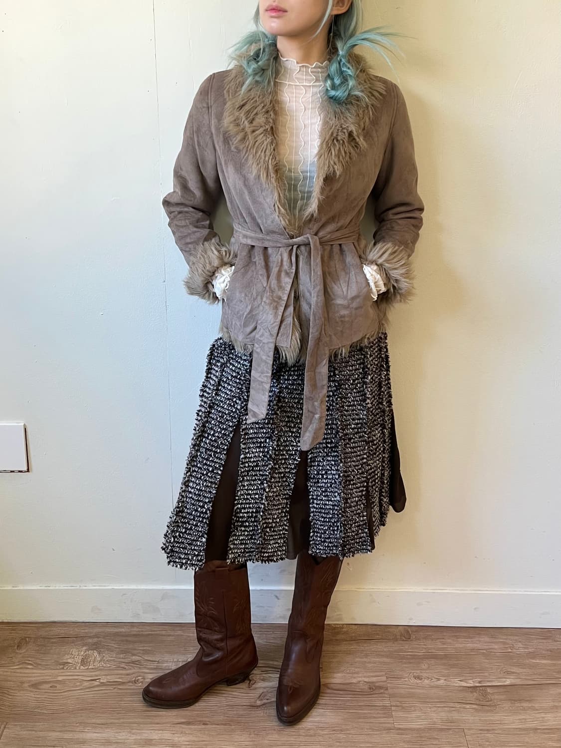 CECIL Mc BEE 코코아 퍼 자켓 상품이미지6