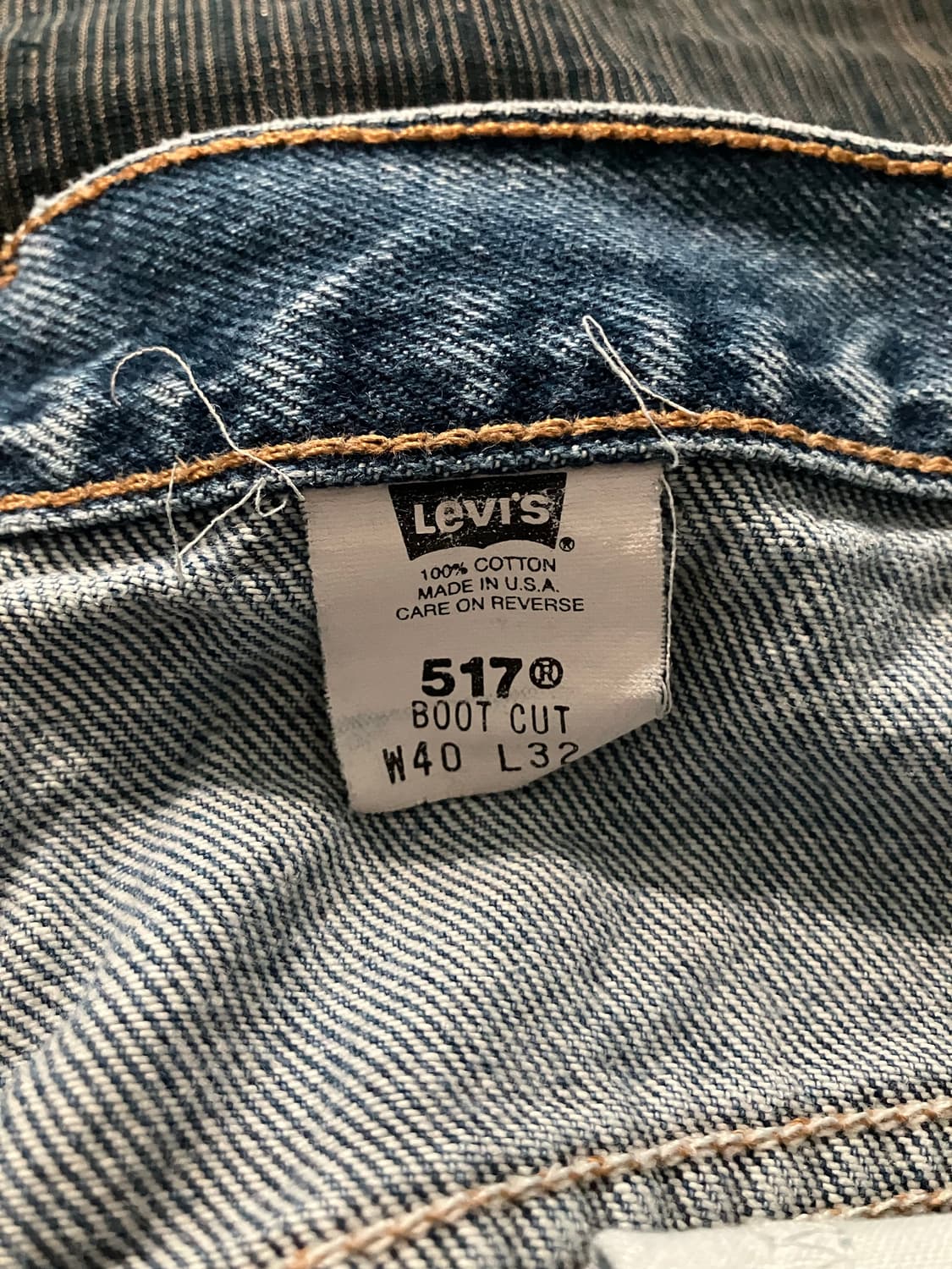 🇺🇸 USA 빈티지 리바이스 517 부츠컷 데님 팬츠 빅사이즈 상품이미지5