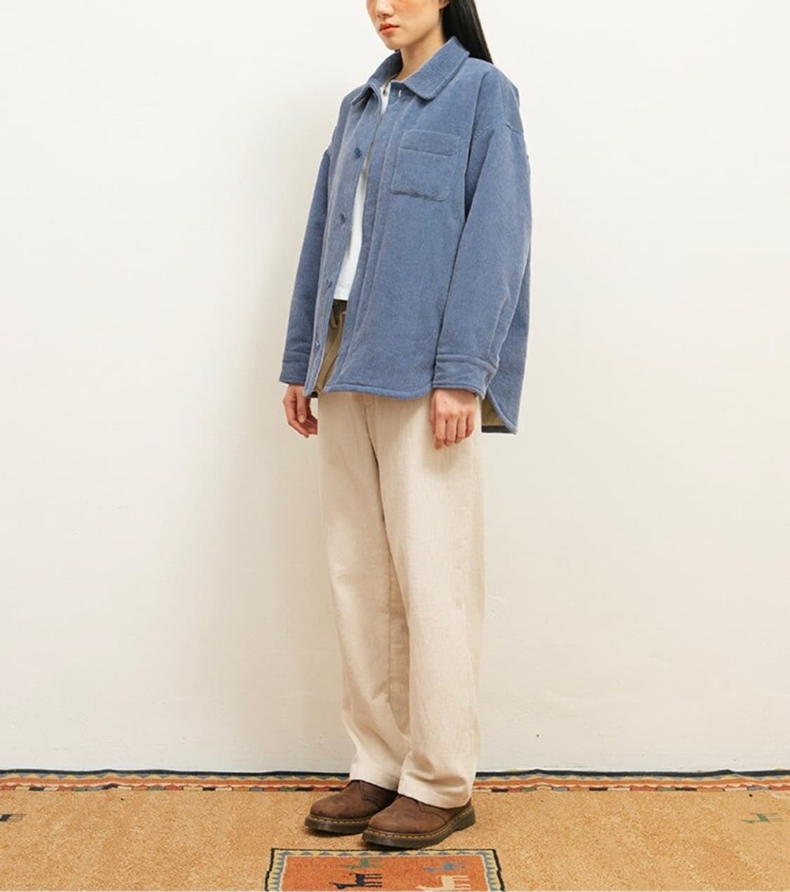 (M)여성 하이드아웃 코듀로이 패딩 셔켓 자켓 상품이미지1