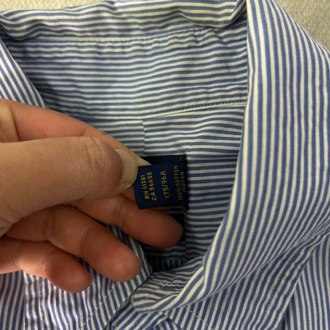 100 폴로랄프로렌 스트라이프 코튼 셔츠 상품이미지5