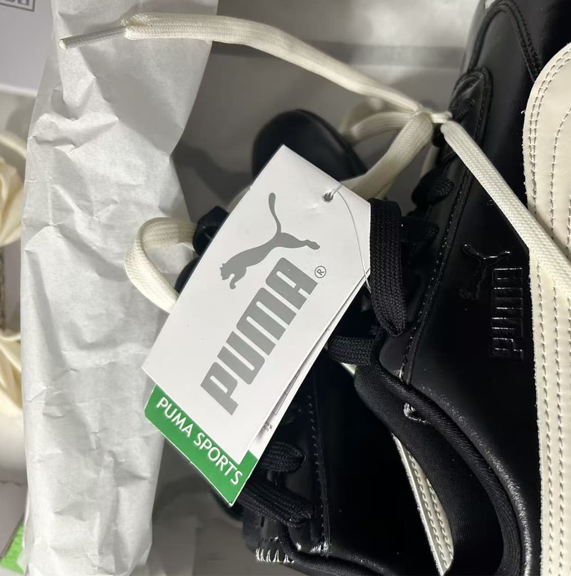 푸마 x 로제 스피드캣 PRM 블랙 웜 화이트 230mm 상품이미지4
