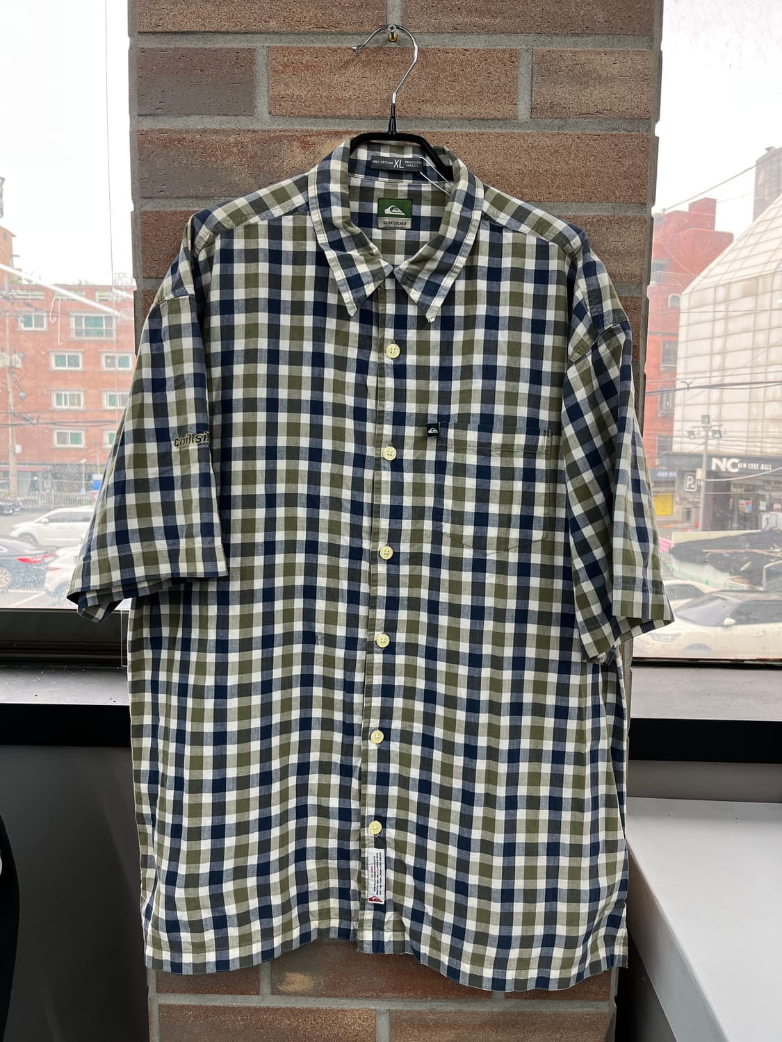 QUIKSILVER 체크 반팔 셔츠 상품이미지7