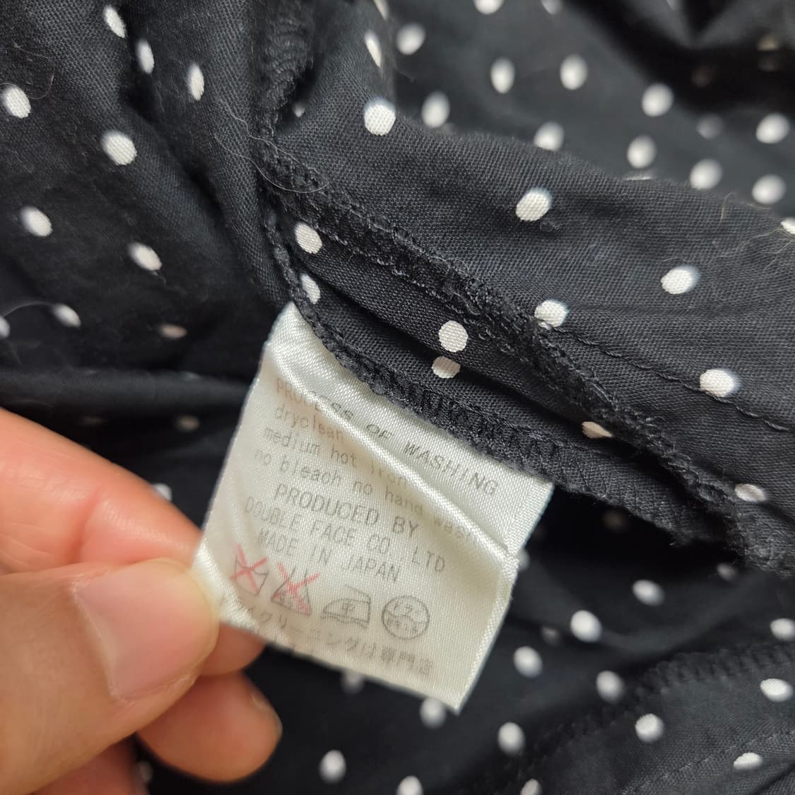 일본 빈티지 도트 롱 스커트 상품이미지5