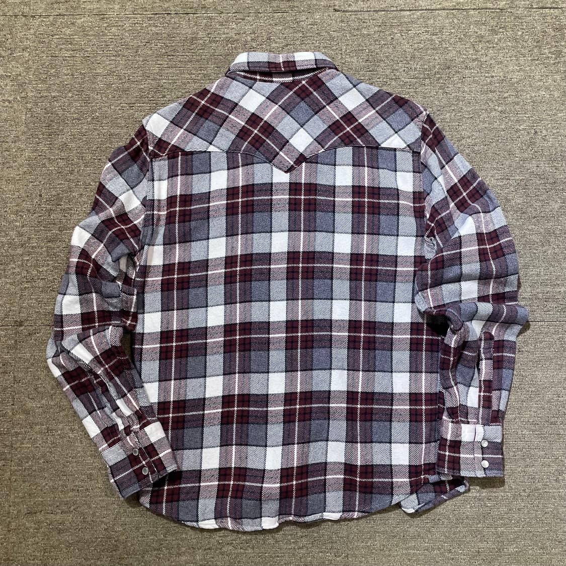 (M) Levi's 리바이스 플란넬 체크 웨스턴 셔츠 상품이미지2