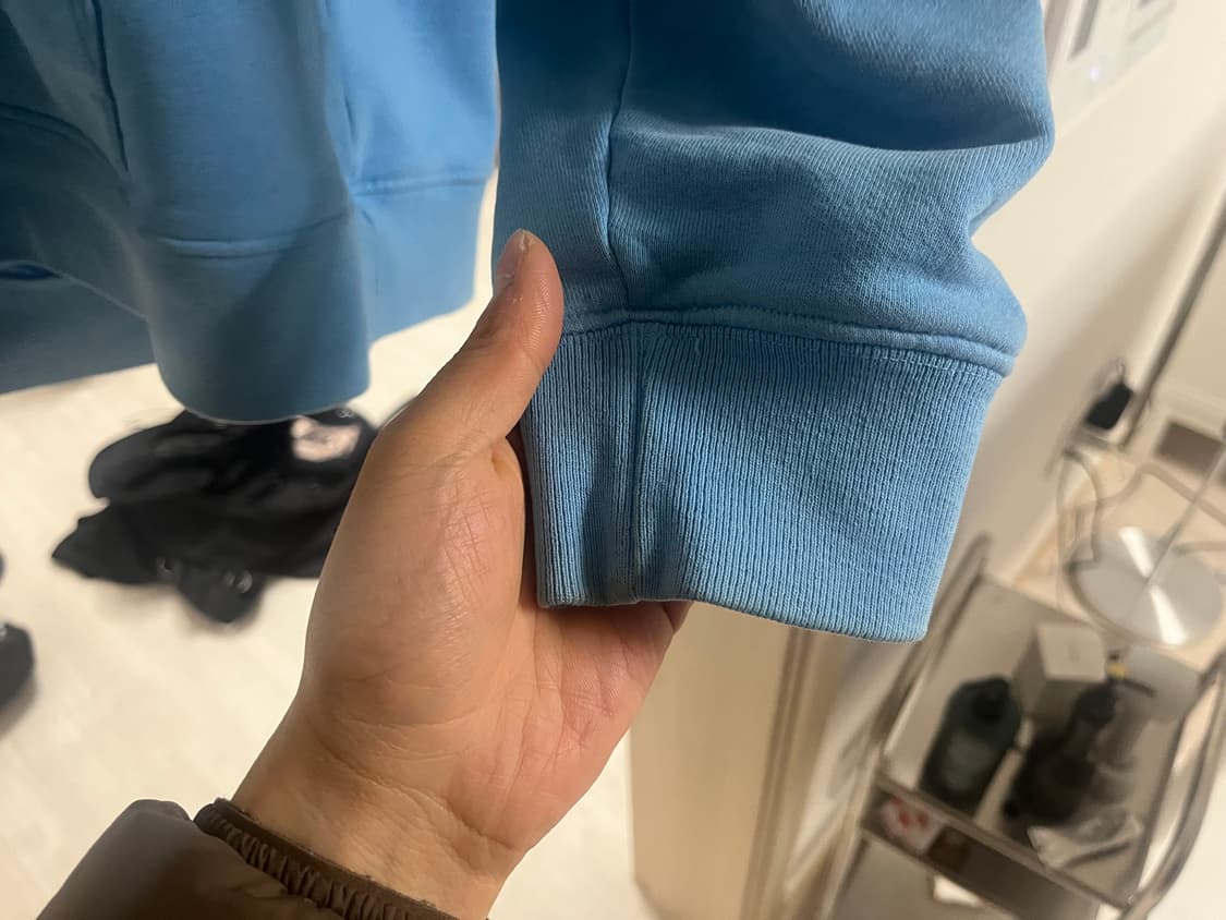 스투시 x CPFM 8볼 피그먼트 다이드 후드 블루 상품이미지4