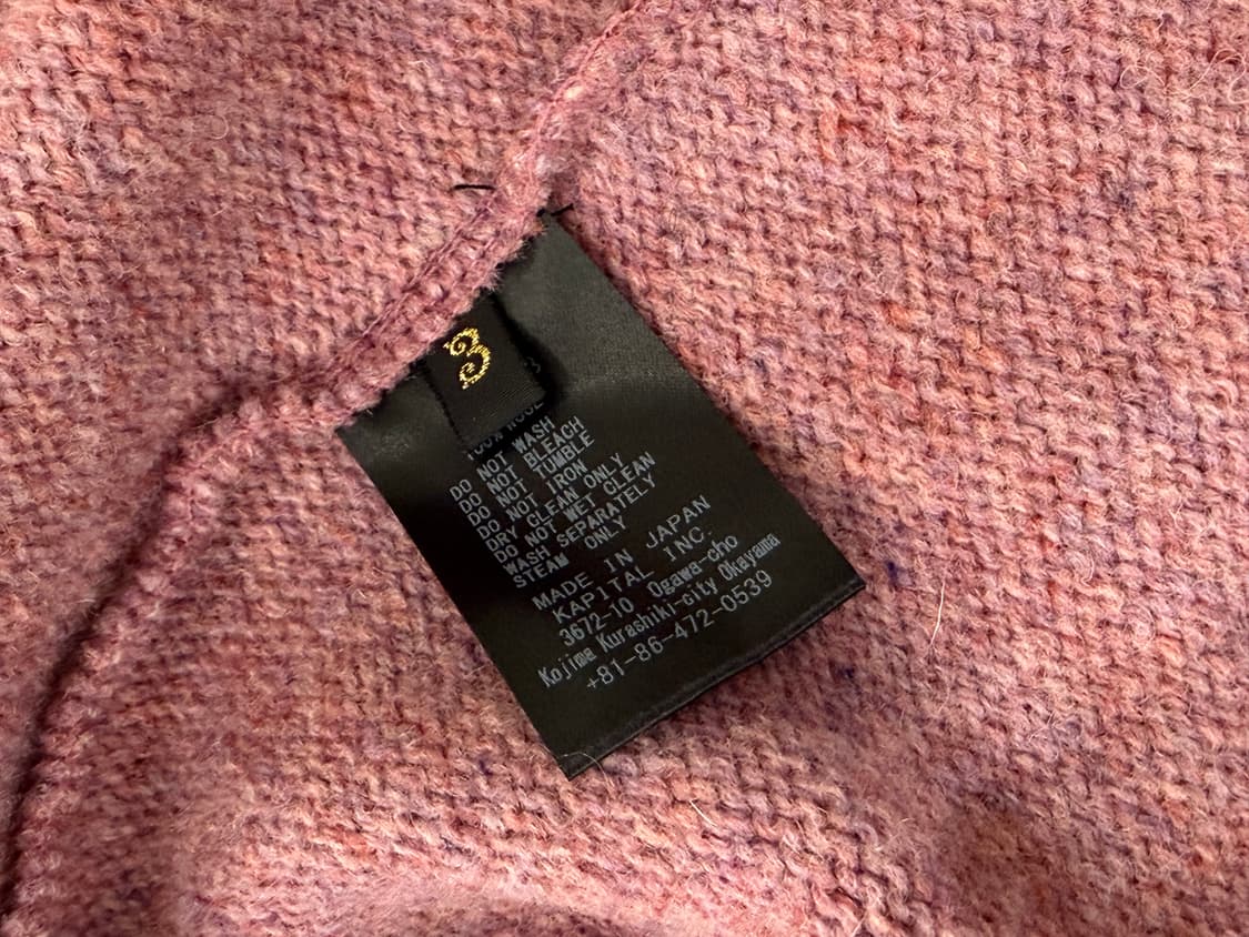 캐피탈 본 가디건 라이트 퍼플 3사이즈 상품이미지4