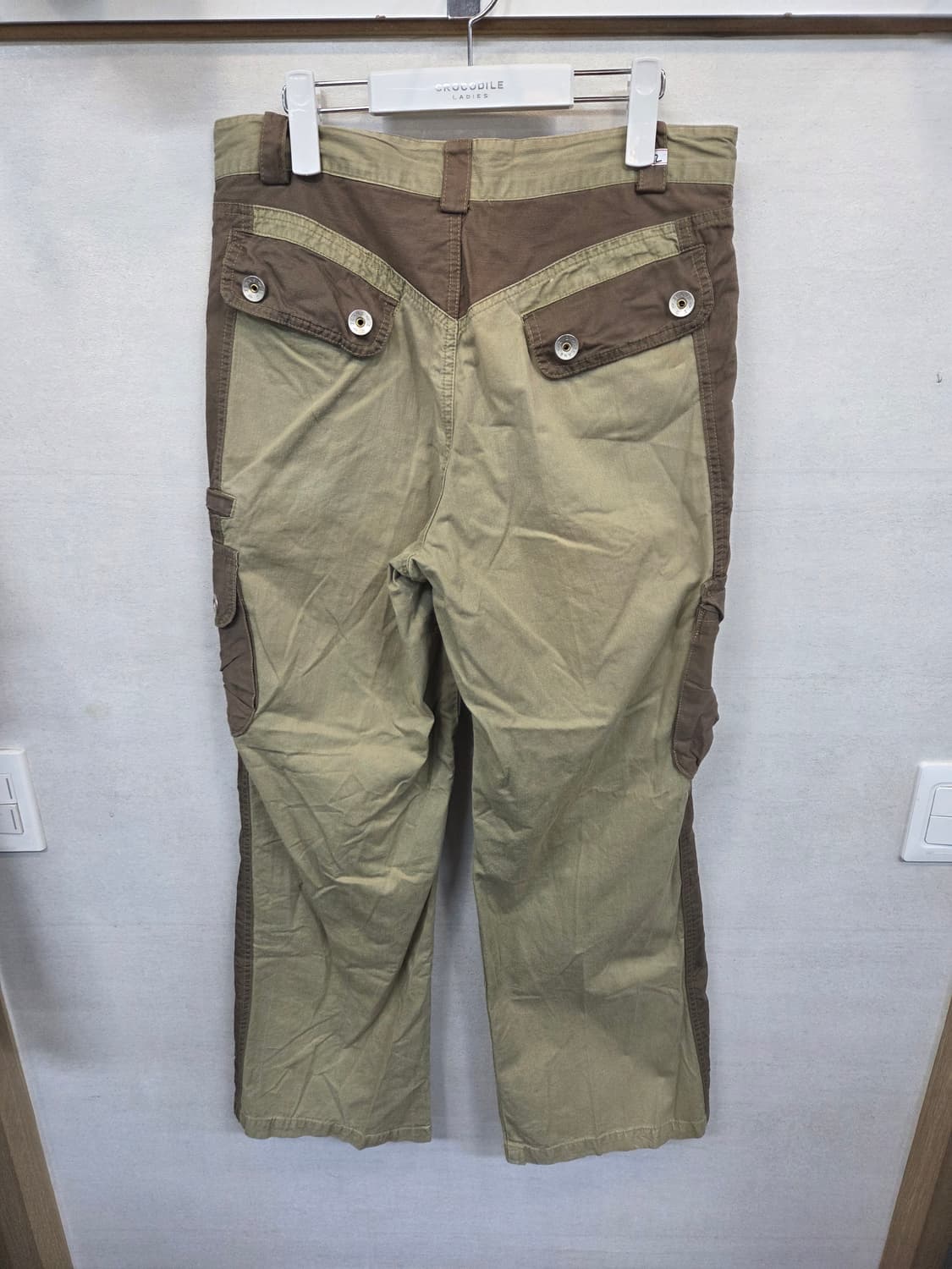 빈티지 I.d 진스 투톤 디테일 카고 부츠컷팬츠 L 대략 30 상품이미지2