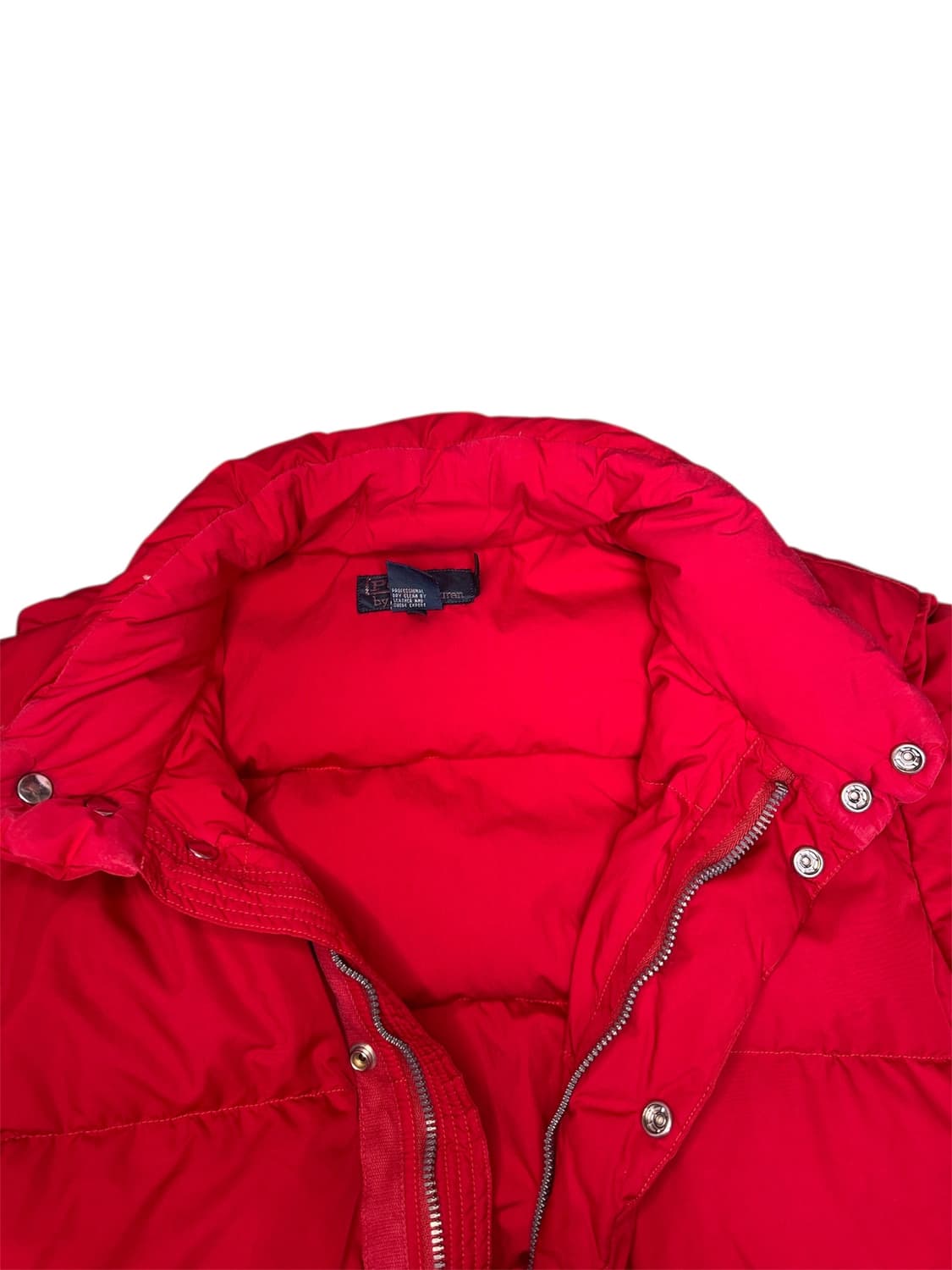 빈티지 폴로 POLO 랄프로렌 덕다운 패딩 레드 M 상품이미지8