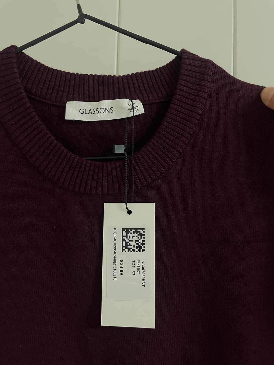 GLASSONS 니트 탑 (WINE) 상품이미지4