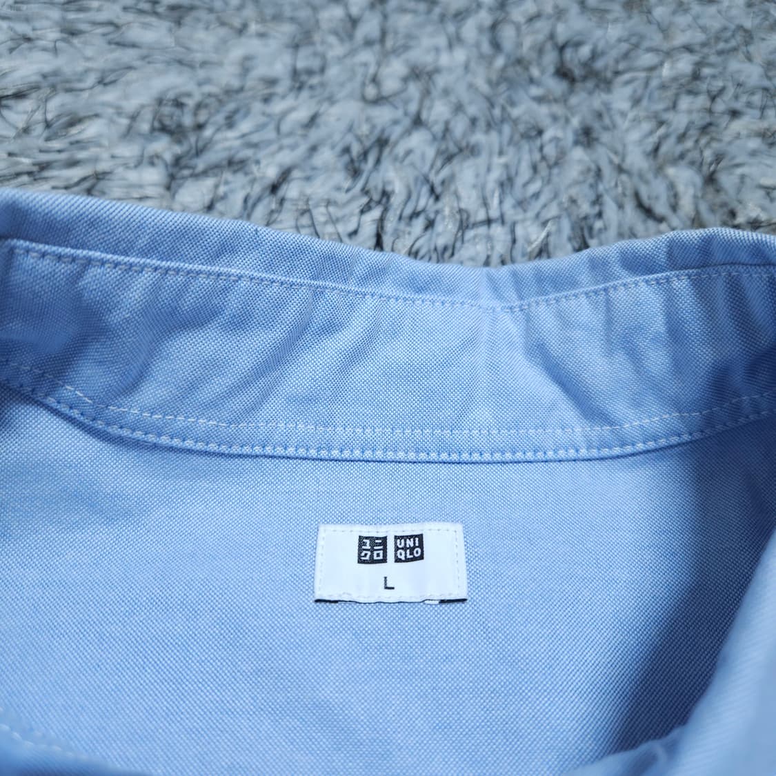 유니클로) L 남자 포켓 옥스퍼드셔츠 솔리드남방 / 왕눈이샵 상품이미지9