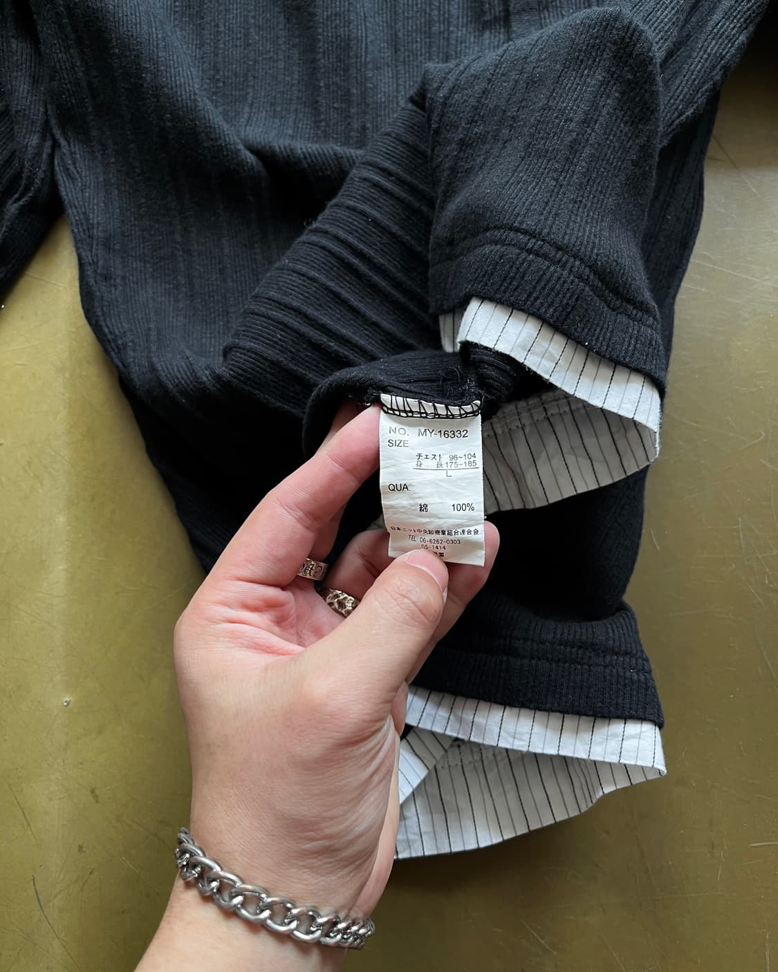 Jpn Vintage Stripe Docking Golgi Knit 상품이미지8