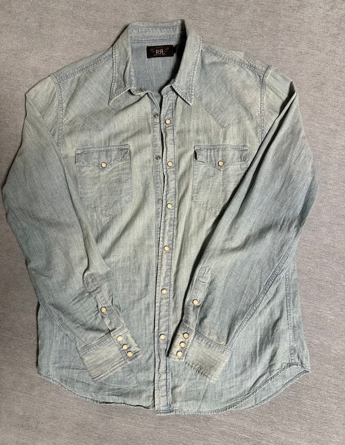 더블알엘 샴브레이 웨스턴셔츠 상품이미지2