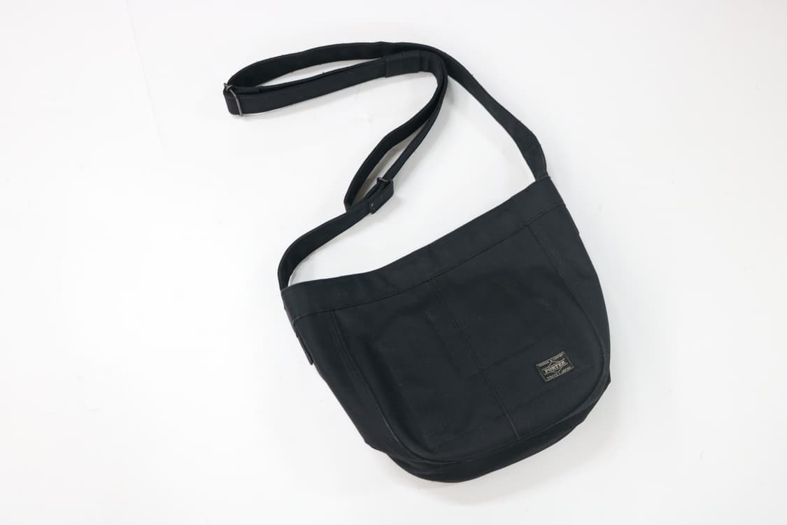 포터 캔버스 숄더 크로스백 (Black) 상품이미지2