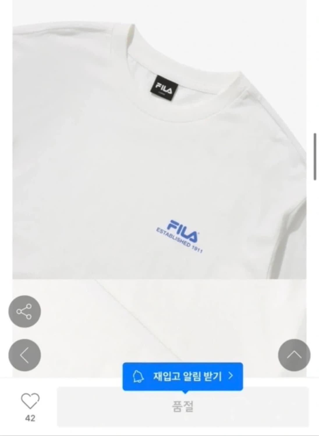 <거의 새것> [XXL][110] 휠라 긴팔 상품이미지2