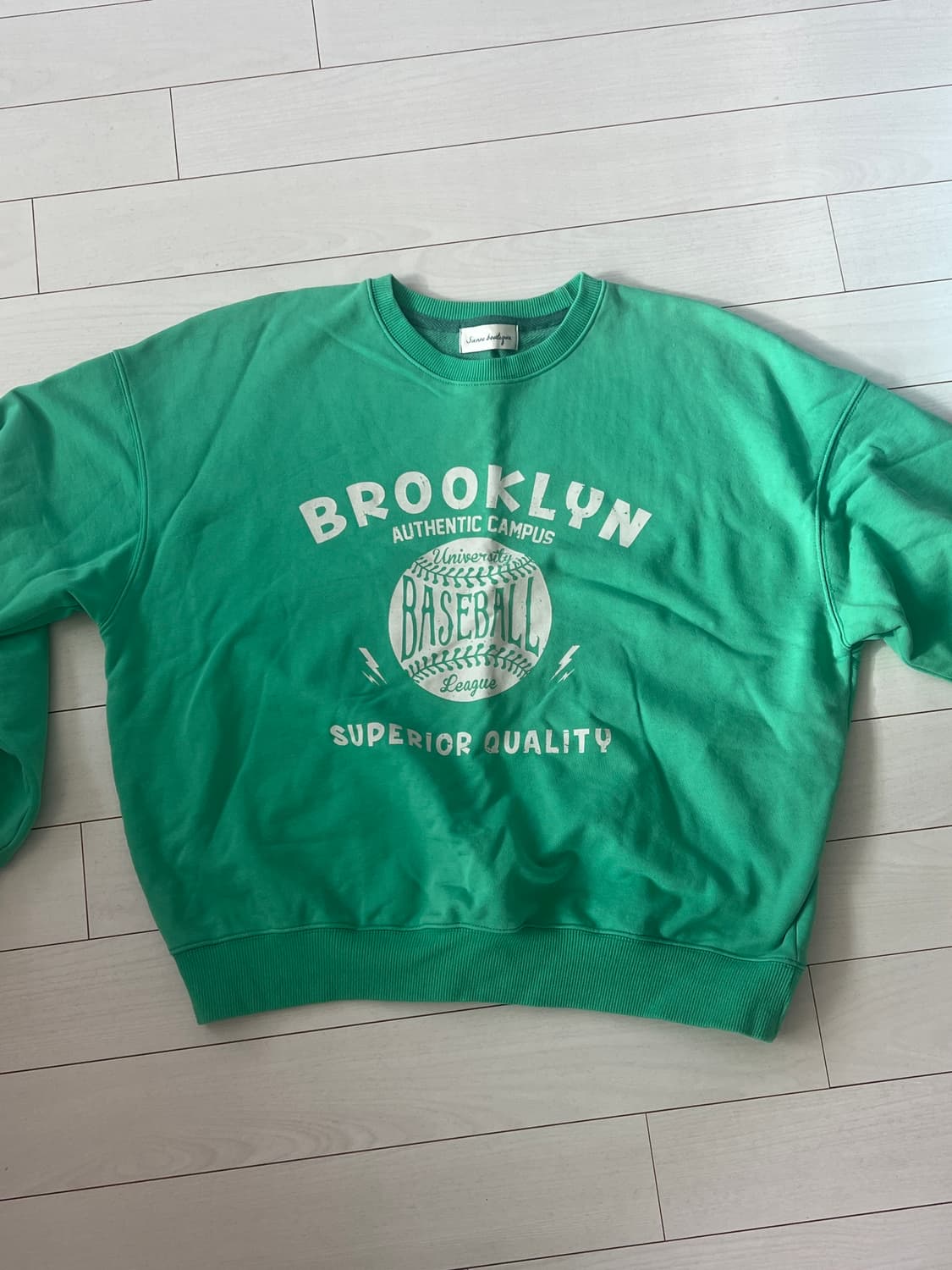 시엔느 브루클린 맨투맨 그린 상품이미지3