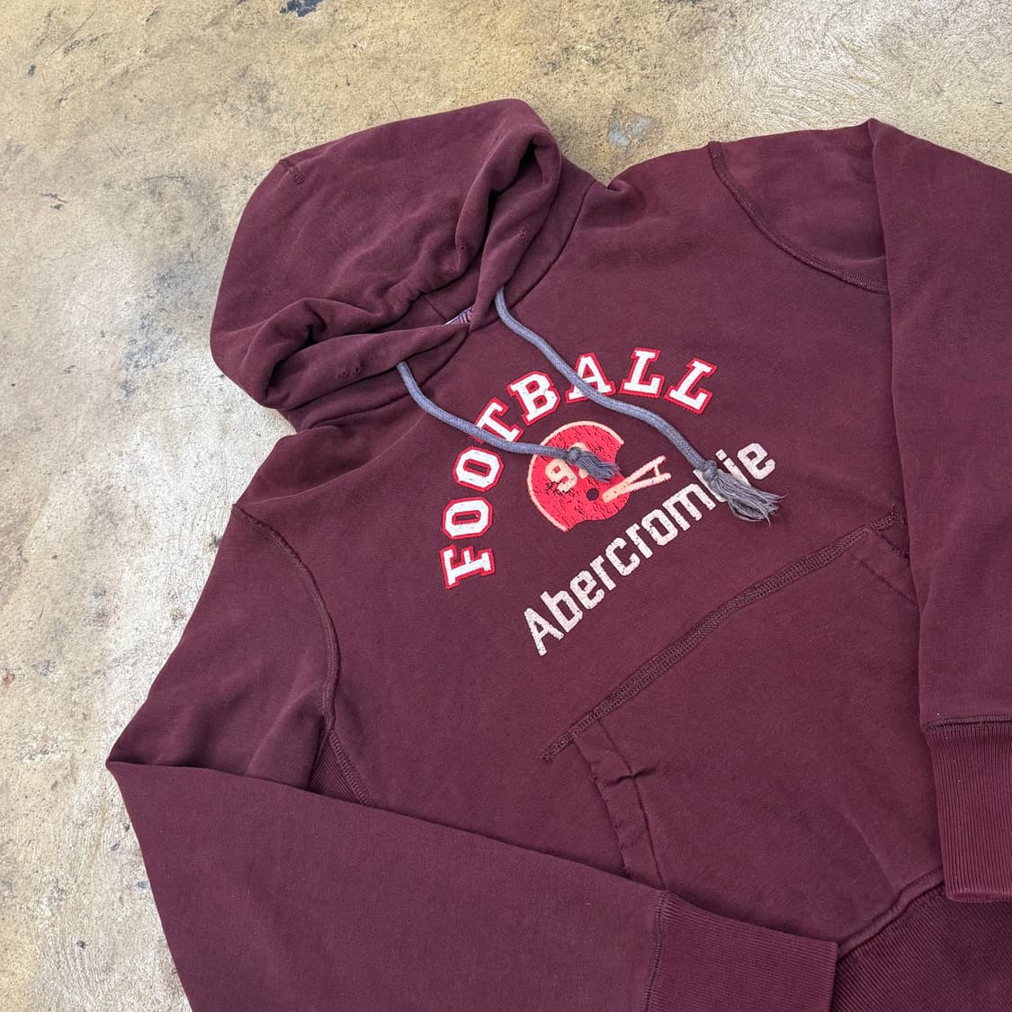 아베크롬비 버건디 후드티 상품이미지1