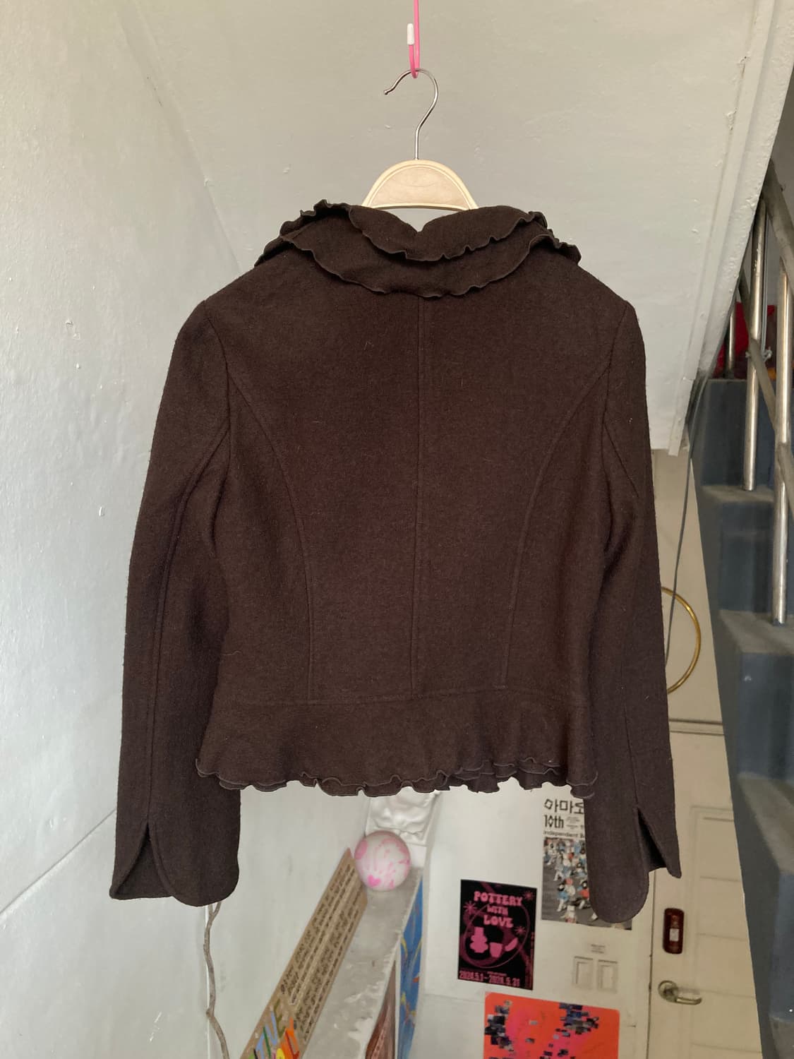 에스닉 브라운 러플 자켓 상품이미지6