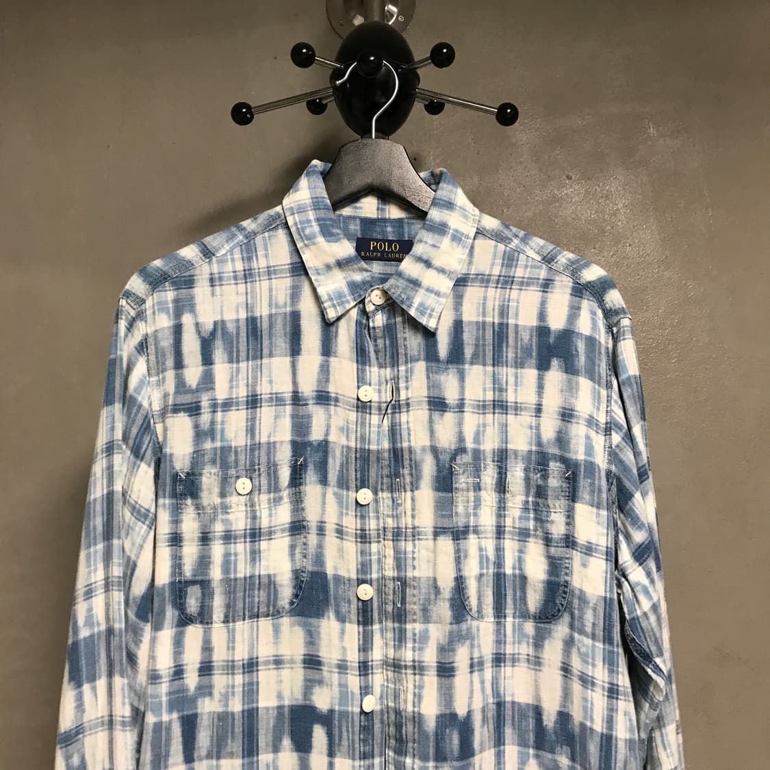폴로 랄프로렌 린넨 체크 셔츠 M 상품이미지2