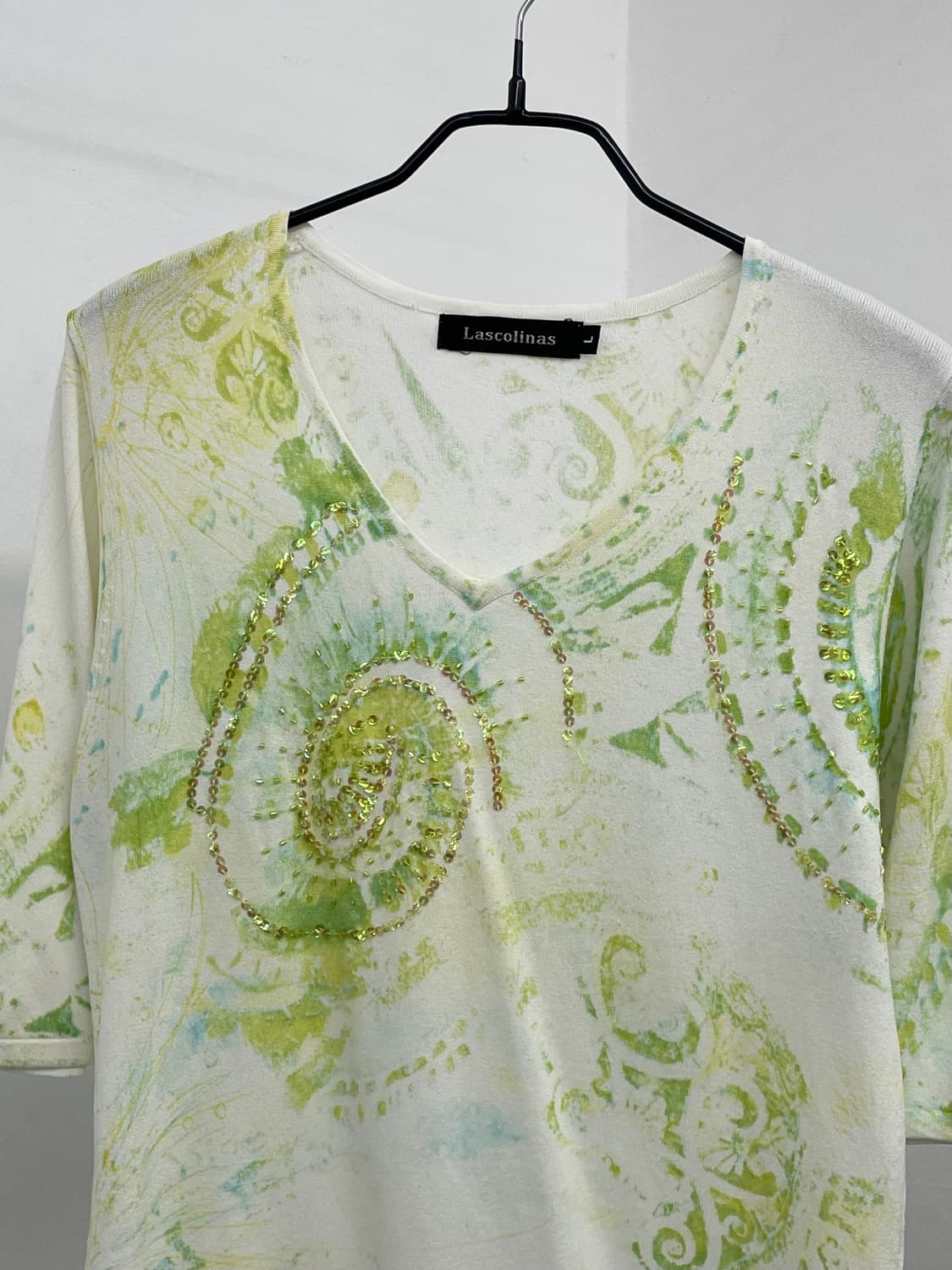 페어리 몽환 플라워 비즈 탑 상품이미지5