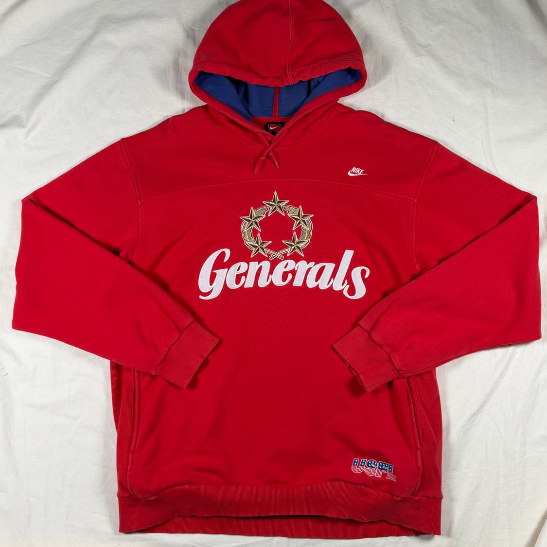 90s Nike USFL 미식축구 후드 후드티 상품이미지1