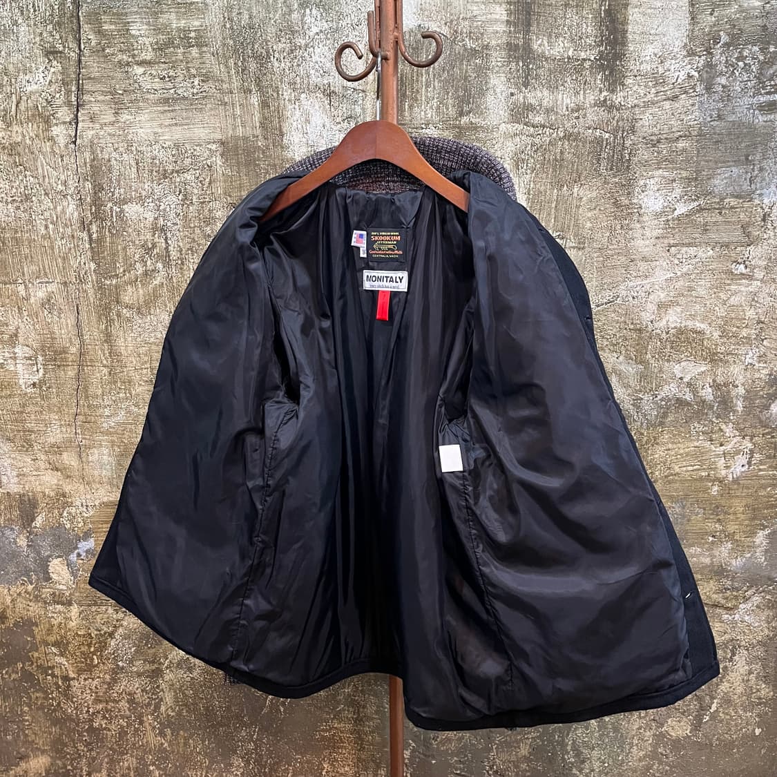 스쿠컴 SKOOKUM 모니탈리 별주 레더 울 자켓 상품이미지6