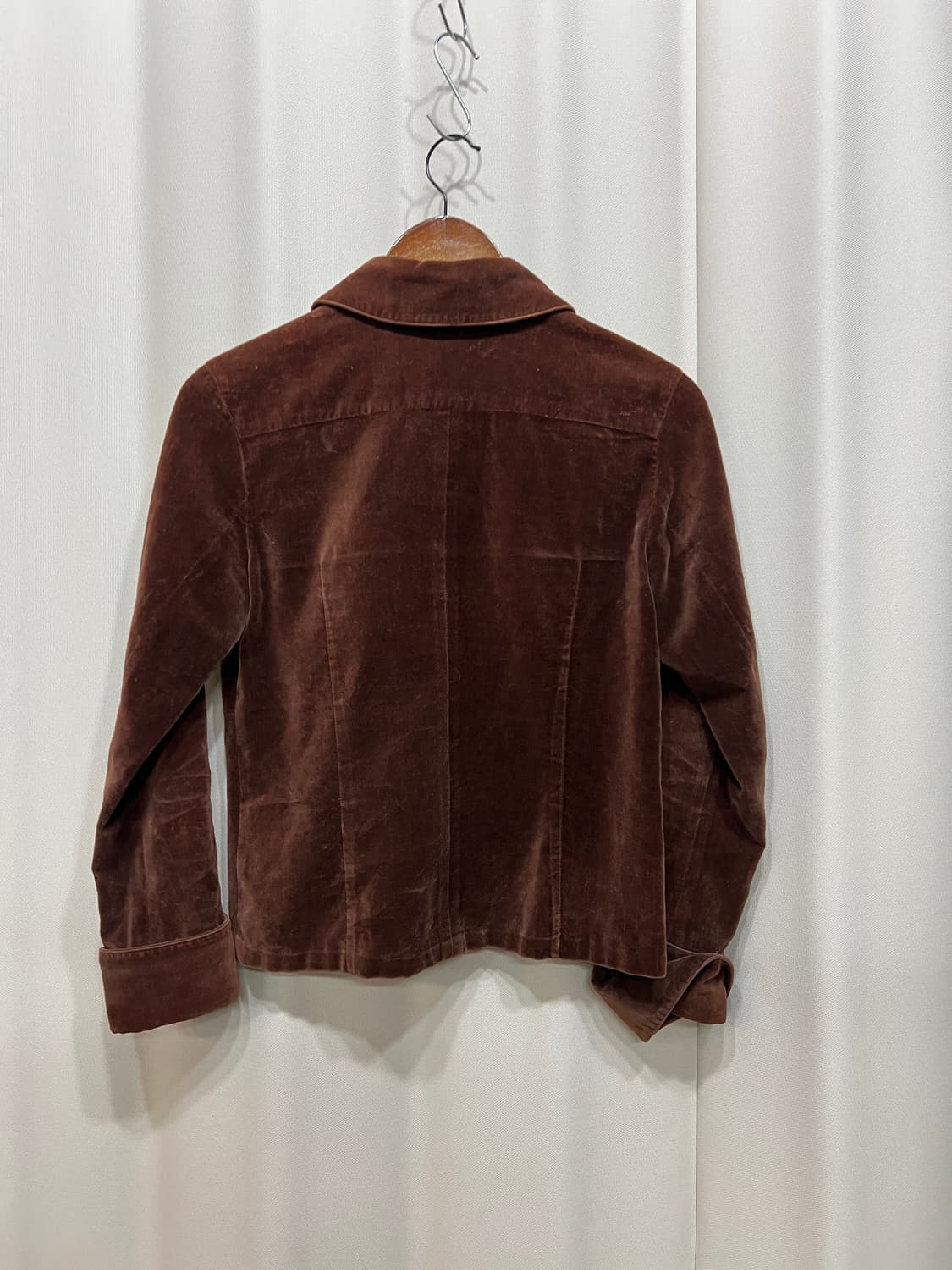 여성 빈티지 벨벳 셔츠  상품이미지4