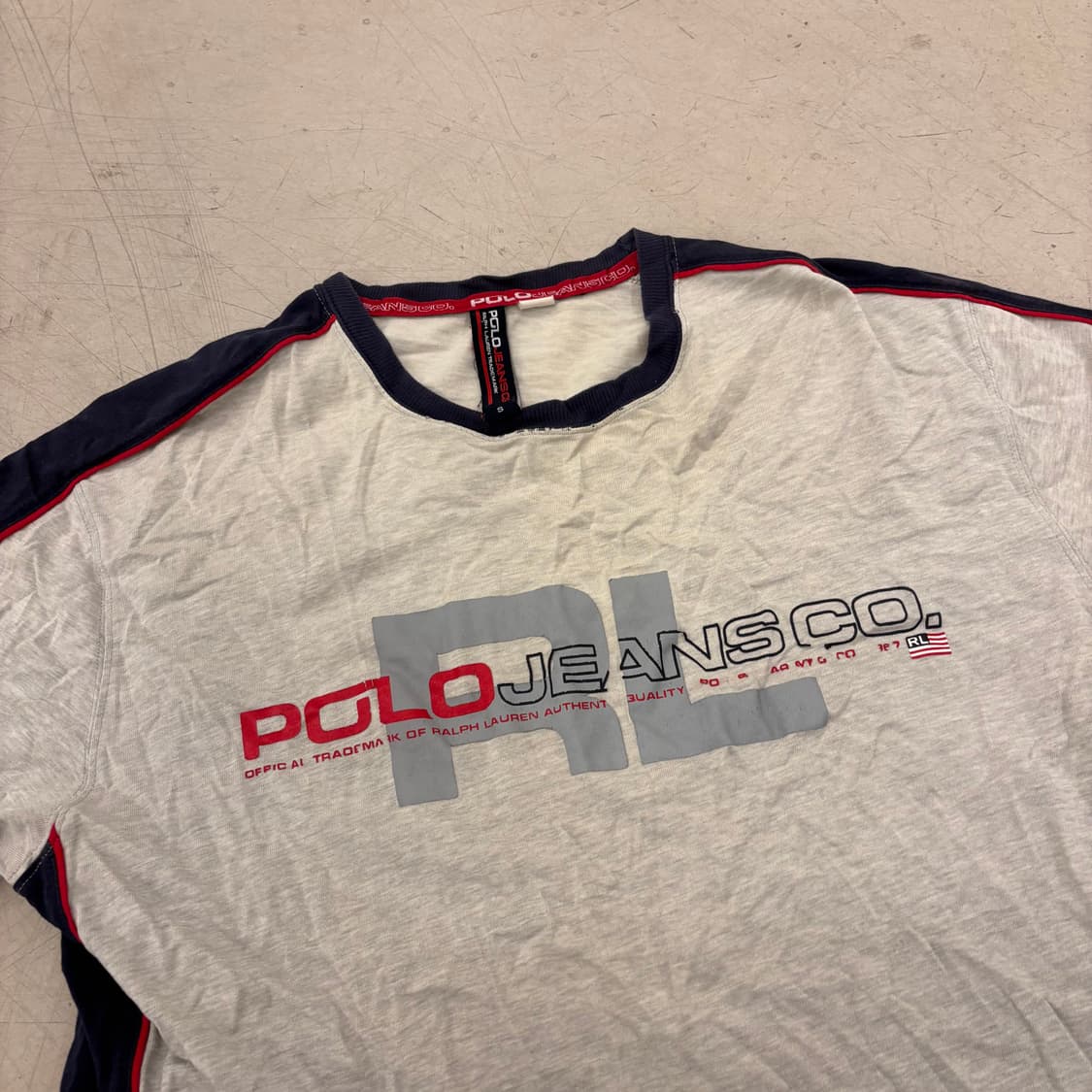 폴로 진스 컴퍼니 사이드라인 빅로고 반팔티 상품이미지2