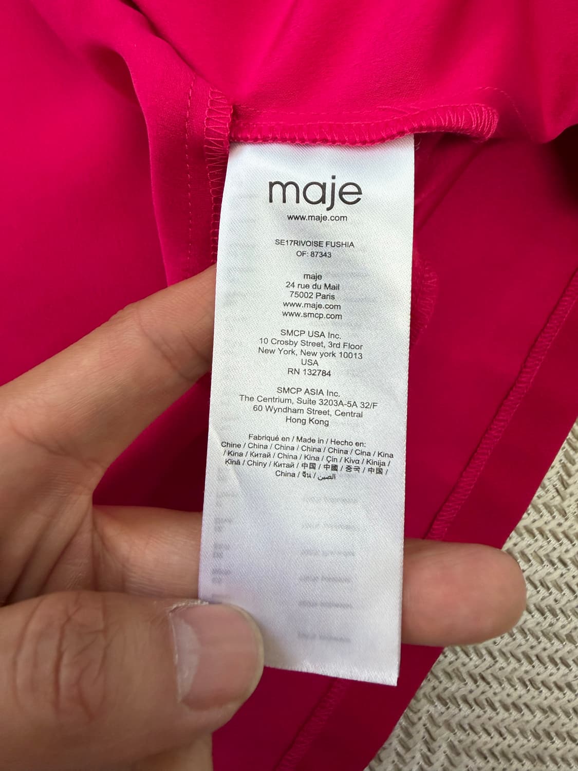 정품) maje 마쥬 셔츠형 롱 원피스 1 상품이미지8