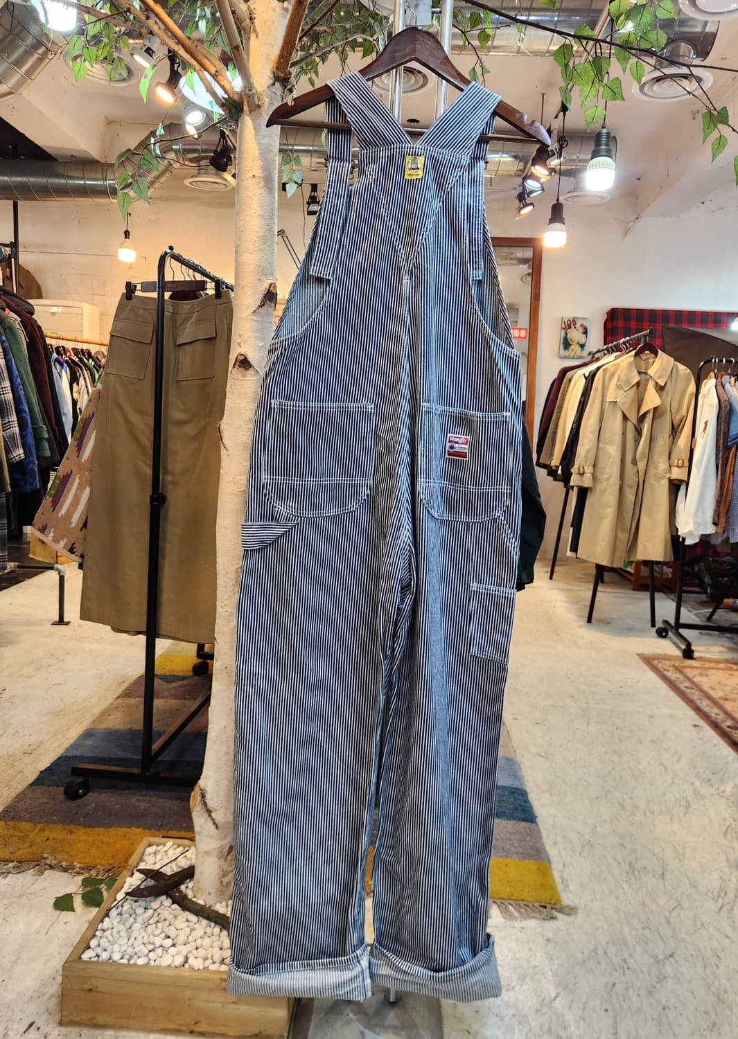 남,여29사이즈 미만) wrangler 랭글러 히코리 오버롤 데님 상품이미지6